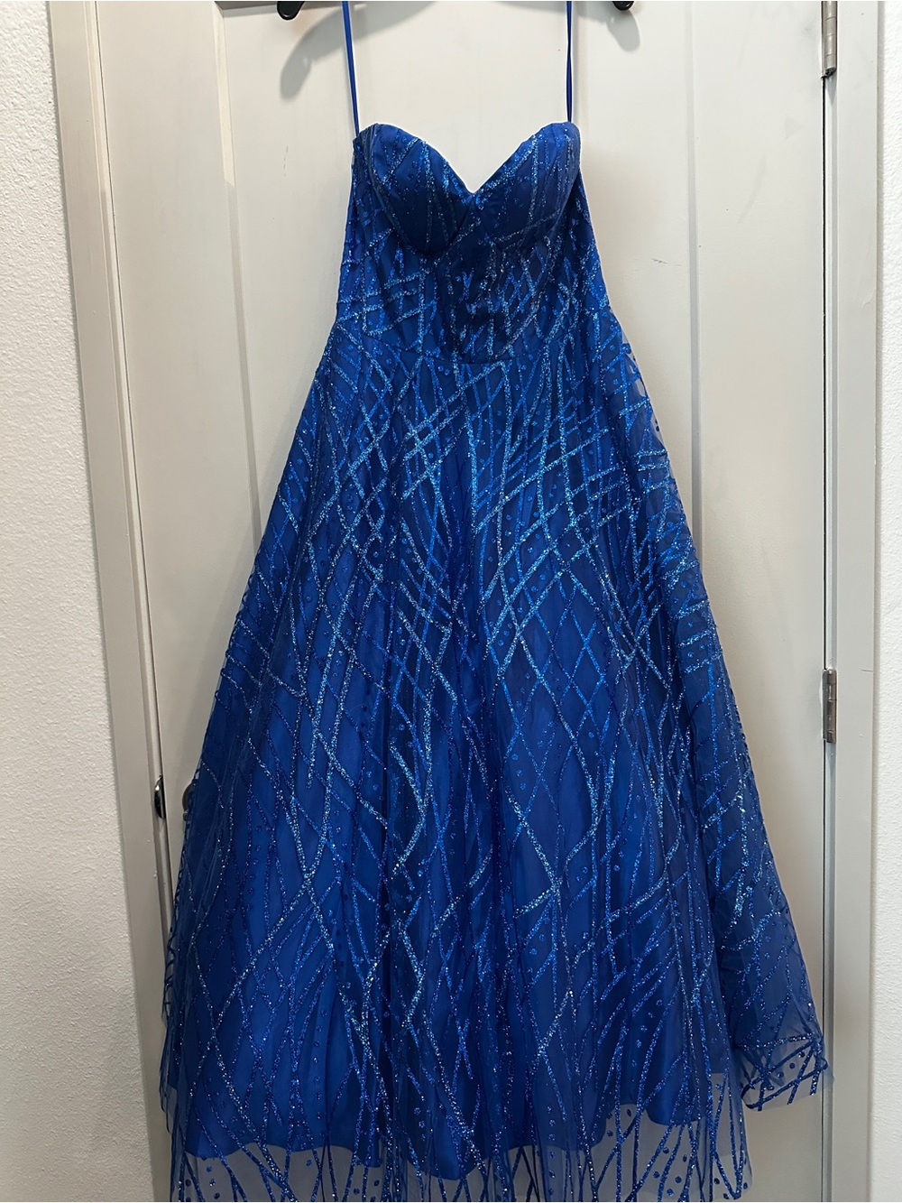 Princess Style Glitter Tulle Formal Party Dress